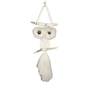 Vintage Macrame Owl Hanging Decor MCM